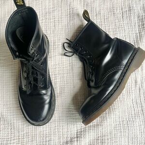 Dr. Martens Black 1460W Lace Up Boots
